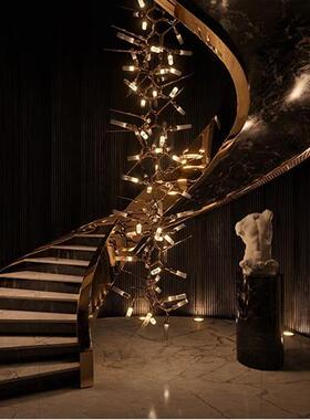 定制异形吊灯售楼部沙盘潜水艇装饰酒店大堂商场宴会厅玻璃管灯具