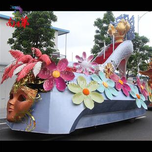 木艺花车玻璃钢彩车影视道具彩车设计制作安装庆典巡游彩车