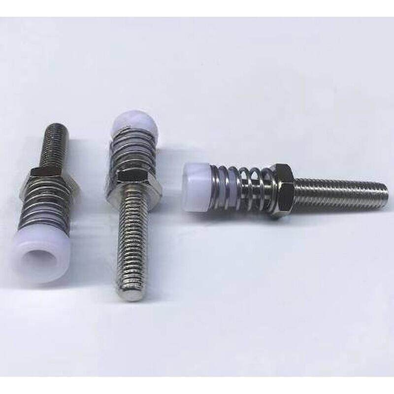 45钢肘夹d配件肘夹用前端螺栓聚缩醛不锈钢弹簧防撞压块胶头 TGSP