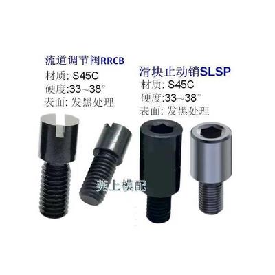模具截流流道流量调节螺栓调整调节阀RRCB滑块止动销SLSP侧抽芯块