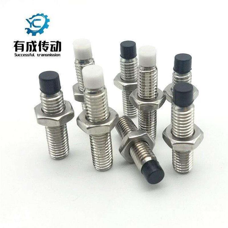 直杆型带聚氨酯止动螺栓内六角孔型胶头紧定螺丝USS12-30粗牙螺纹