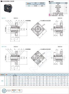 TSPA/SPAF-6/8/10/12/15/20/25/30替代上隆丝杠支撑座法兰型