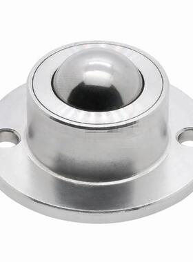 万向球E-QDA21-D27/30/39/48钢制牛眼法兰型 钢珠滚轮 替代怡合达