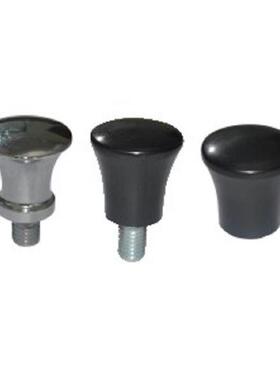 替怡合达 蘑菇型把手HAQ01 02 03 06 07钢镀铬黑色胶木蘑菇头旋钮