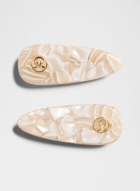 lululemon露露乐蒙 徽标设计 - 发夹情侣款 米白色 玳瑁色LW9FNHS