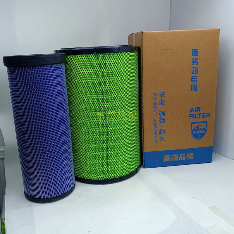 K3350空气滤芯适配6K集瑞联合重卡U+系搅拌车水泥罐车半挂车空滤