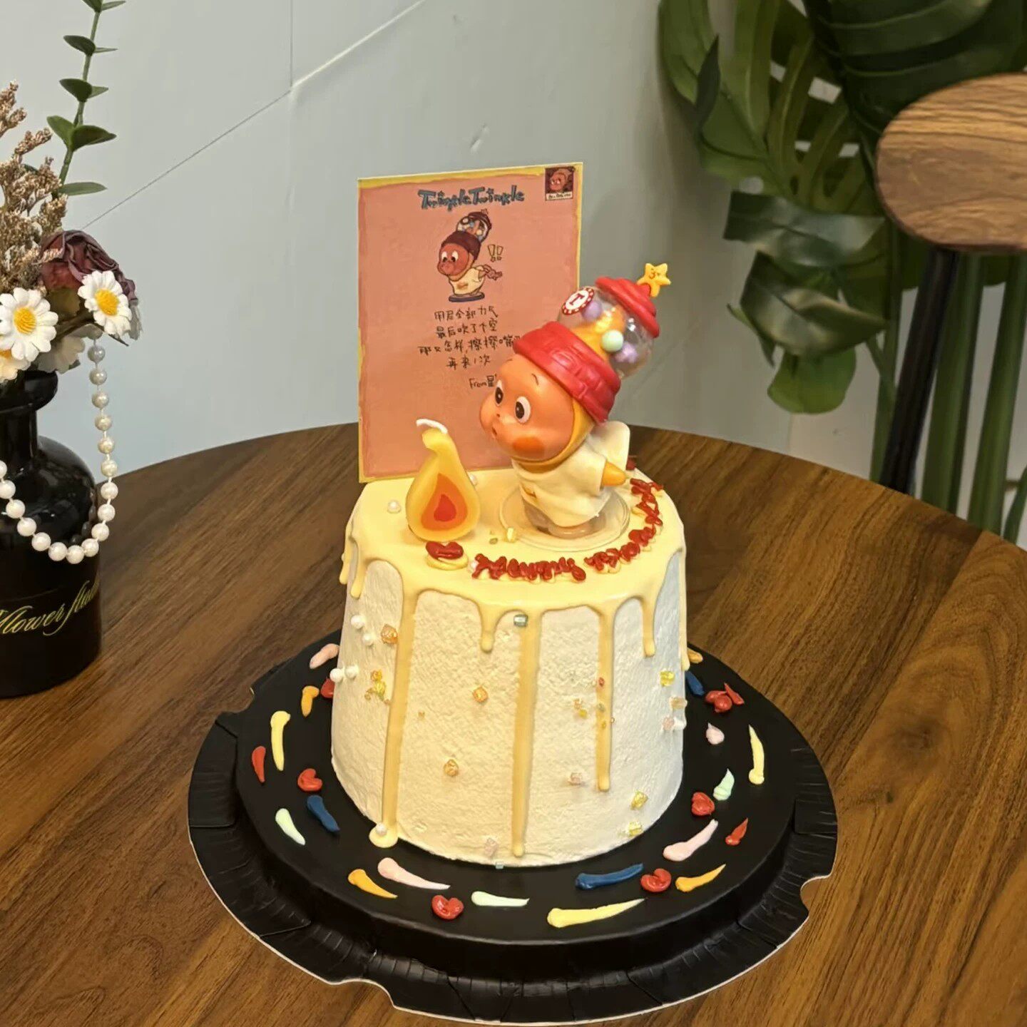 网红可爱星空人卡通儿童周岁生日派对烘焙插件甜品台蛋糕装饰摆件