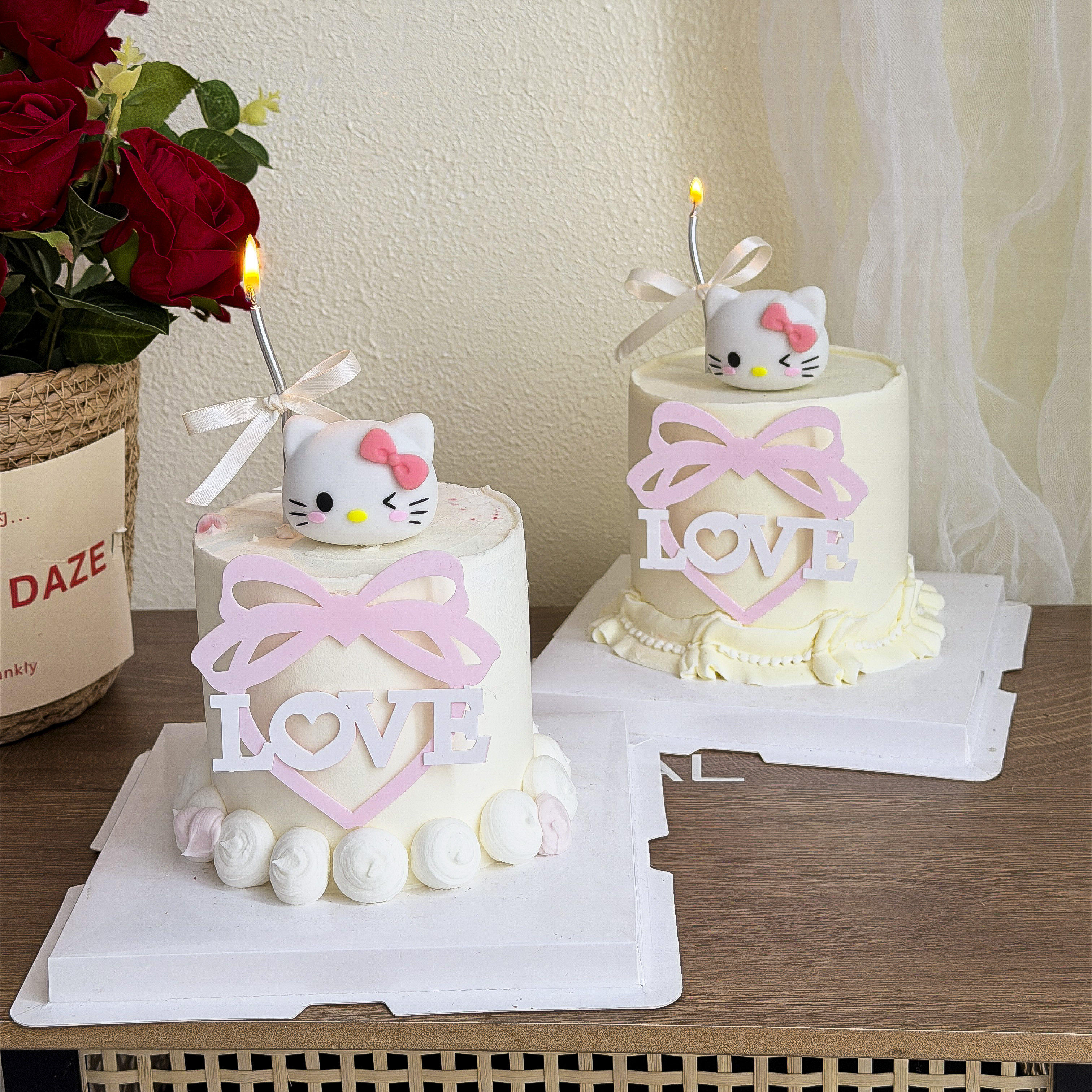 214情人节蛋糕装饰软胶kt猫凯蒂猫摆件亚克力插牌七夕520甜品装扮,节庆用品/礼品,节日装扮用品,淘宝优惠券,粉丝福利购,淘宝优惠卷