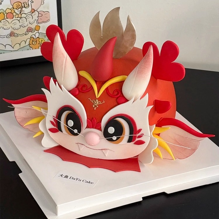 小青龙翻糖刻字切模蛋糕装饰模具