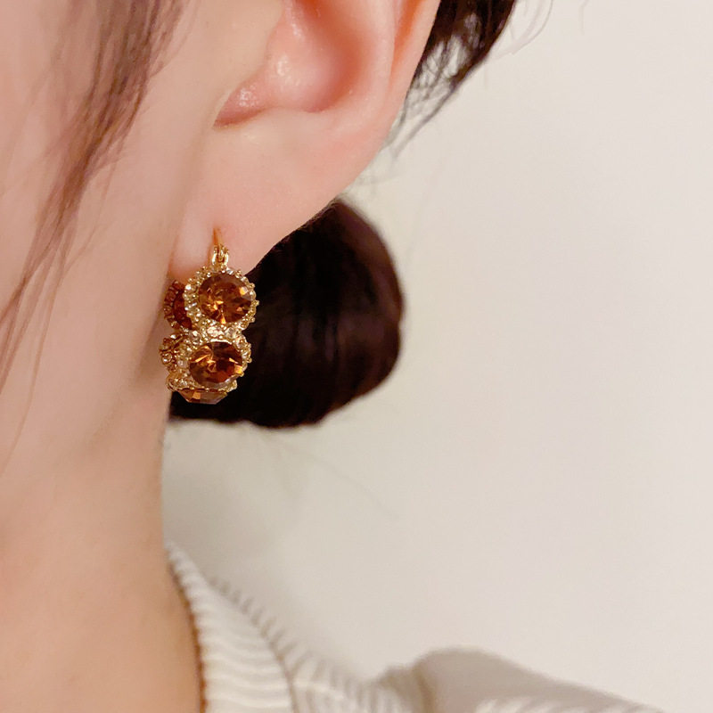 穗薇法式复古气质港风精致锆石圆圈耳扣小众设计轻奢感时尚耳环女,饰品/流行首饰/时尚饰品新,耳环,淘宝优惠券,粉丝福利购,淘宝优惠卷