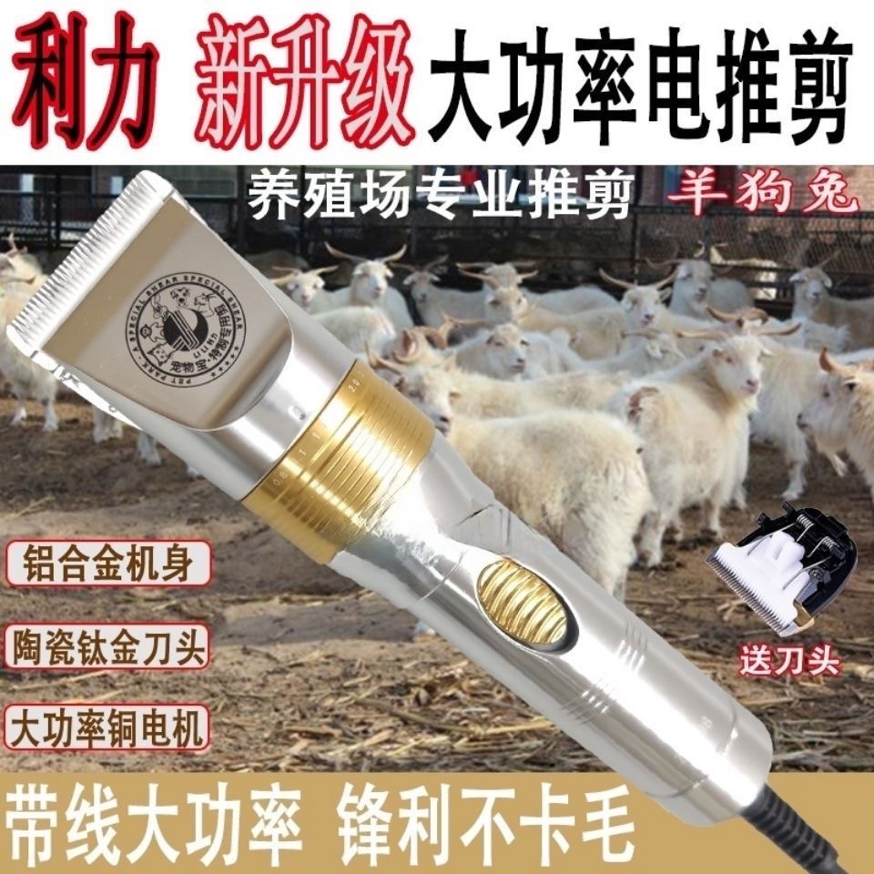 利力大功率电动羊毛剪绒山羊长毛兔大型犬剪毛器养殖户专用电推剪