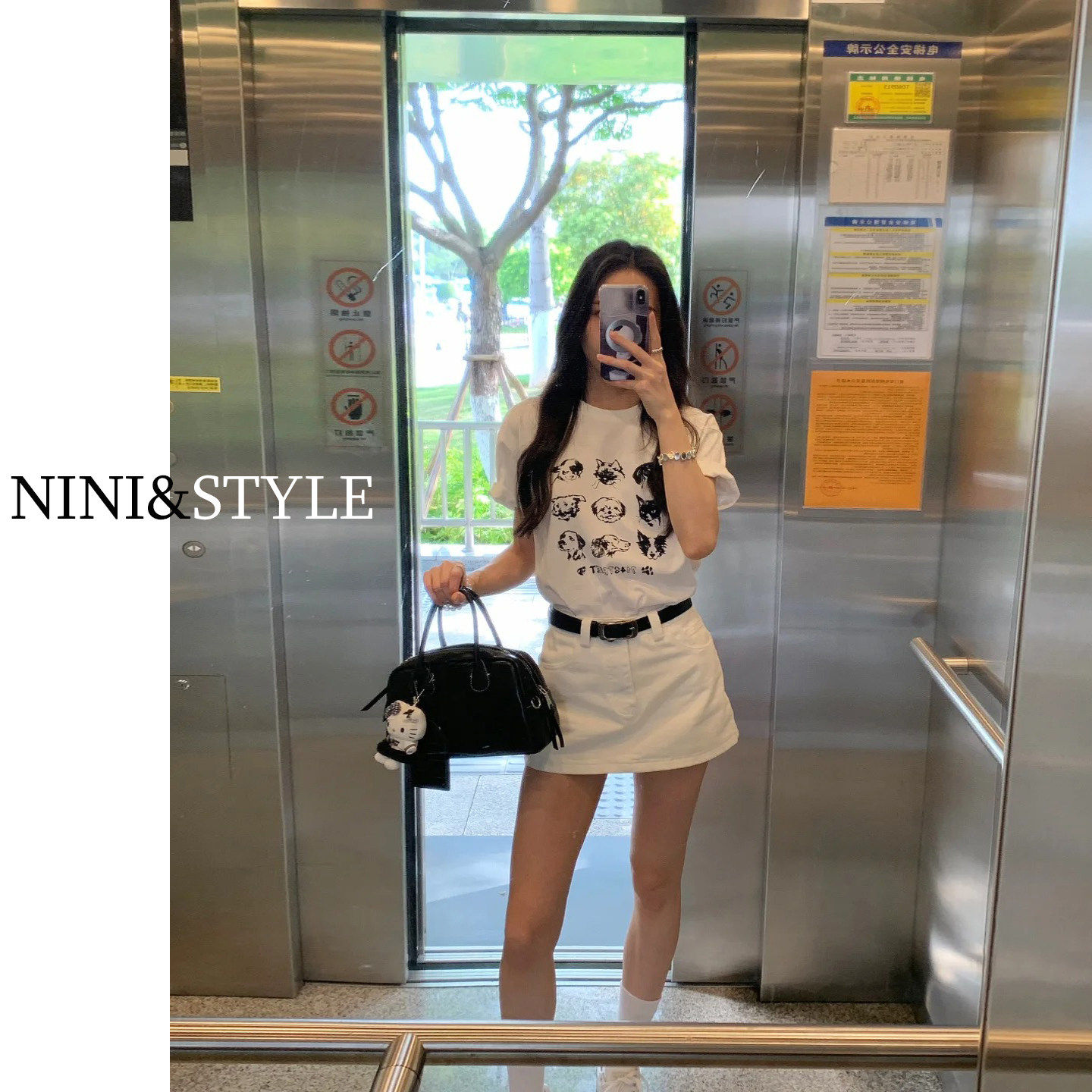 白色高腰牛仔半身裙女2026夏季新款防走光百搭小个子包臀a字短裙