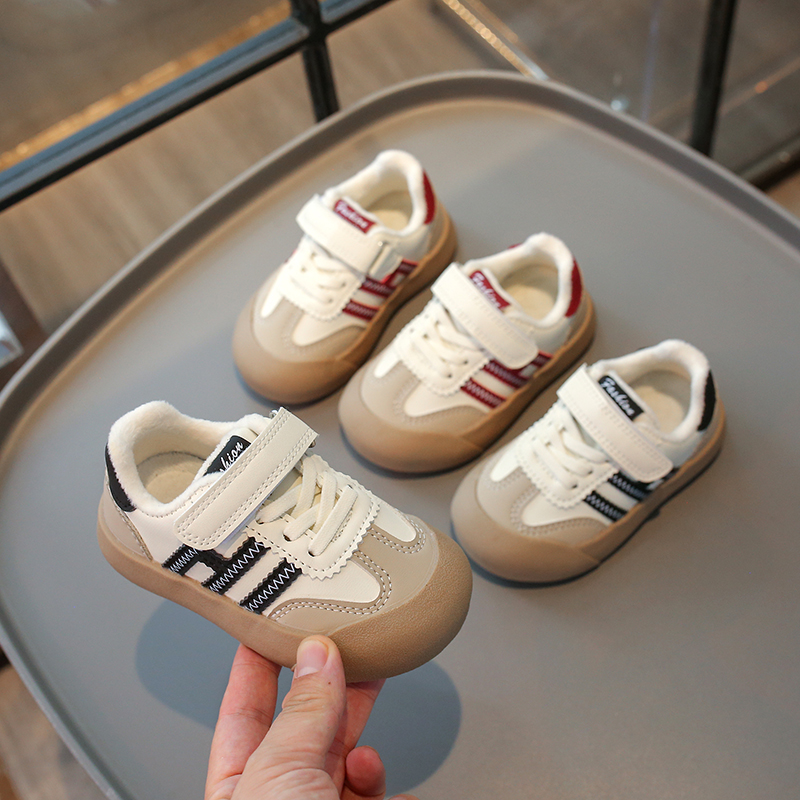 儿童德训鞋韩版秋冬加绒阿甘鞋