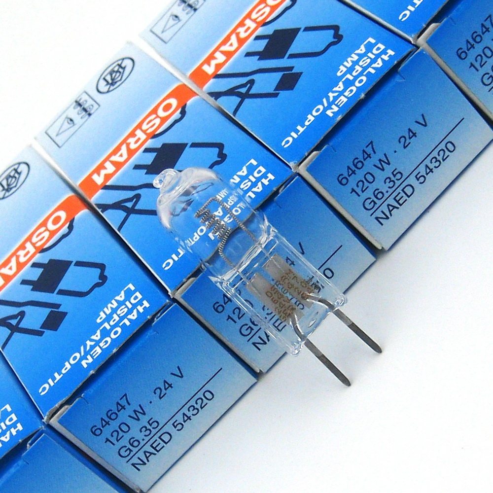 OSRAM HLX 64647 24V 120W马丁手术室医用卤钨无影灯泡竖丝欧司朗