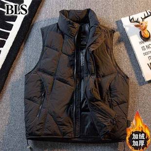 高端立领羽绒马甲男款秋冬2025新款轻薄保暖男士无袖坎肩背心外套