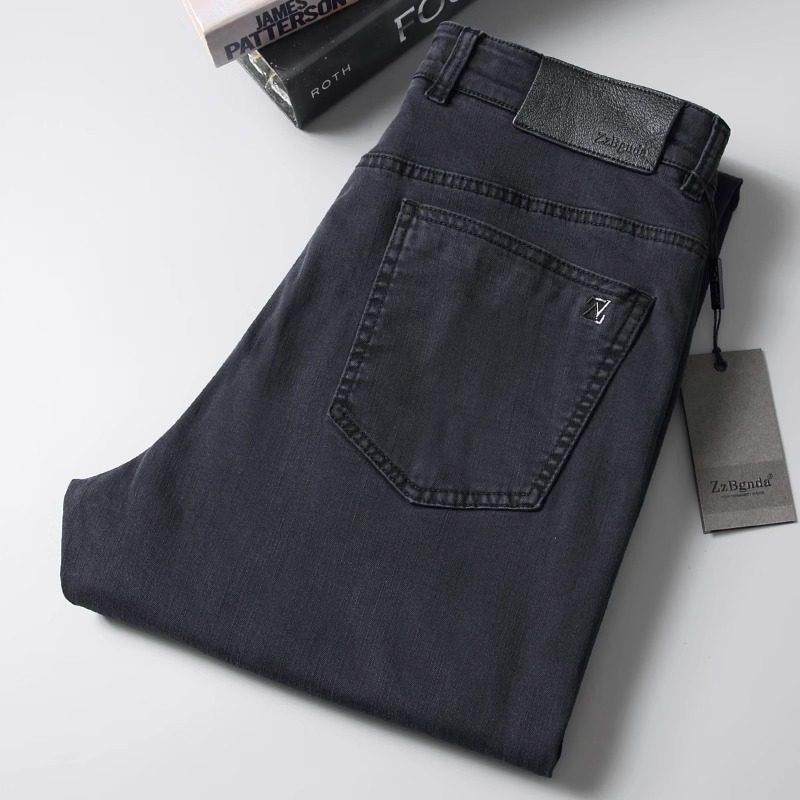 轻奢高端~春秋新款微弹水洗免烫男士百搭商务直筒休闲长裤牛仔裤,男装,秀禾服,淘宝优惠券,粉丝福利购,淘宝优惠卷