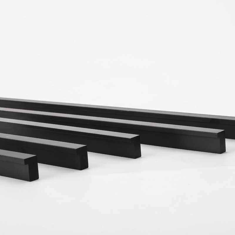 新款直销加厚轻奢太空铝黑色七字拉手美式欧式橱柜衣柜大拉手抽屉,基础建材,隐形拉手,淘宝优惠券,粉丝福利购,淘宝优惠卷