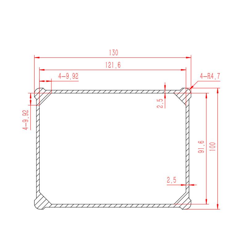 新款直销L04-130*100镇流器铝合金外壳仪器壳体防水铝壳铝型材电