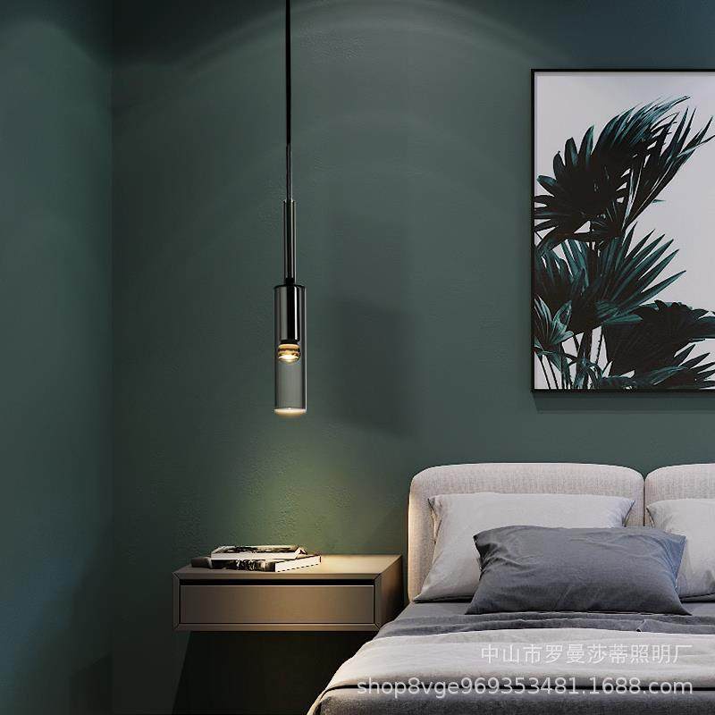 新款直销后现代轻奢床头小吊灯单头酒店客房吊灯极简创意酒瓶餐厅,家装灯饰光源,智能吊灯,淘宝优惠券,粉丝福利购,淘宝优惠卷