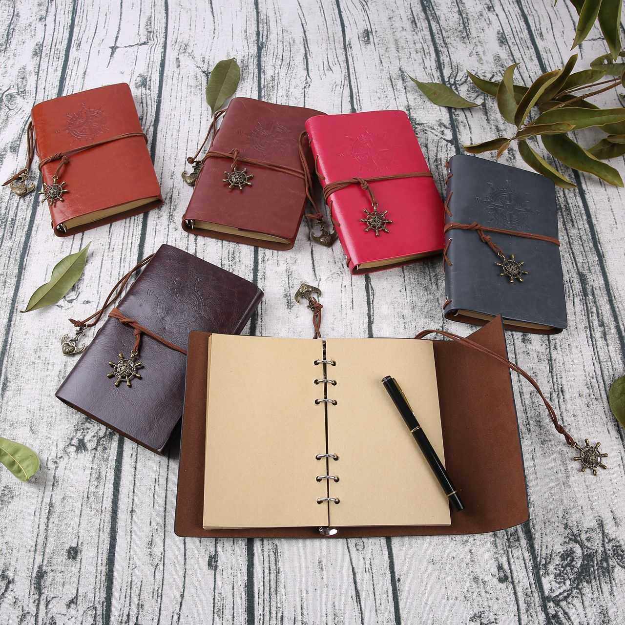 新款直销欧式复古海盗笔记本文具a5创意旅行日记本可拆卸pu活页随,文具电教/文化用品/商务用品,手帐/日程本/计划本,淘宝优惠券,粉丝福利购,淘宝优惠卷