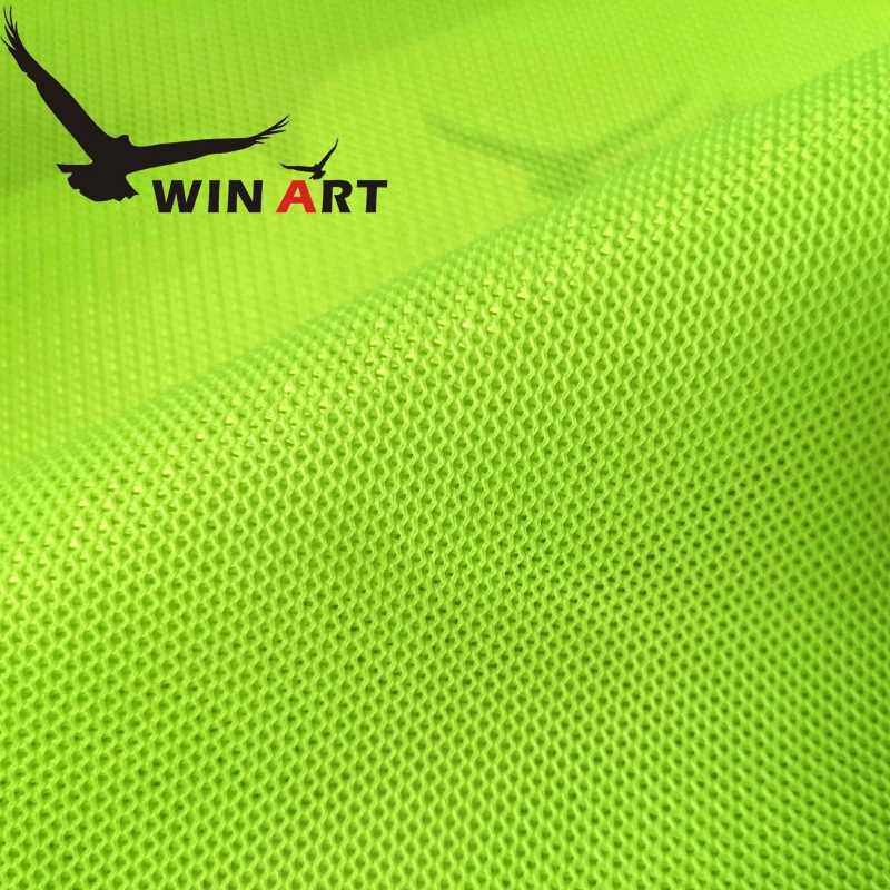 新款直销加厚机车服夏季高强度网布铁骑服骑行服面料荧光绿A3荧光