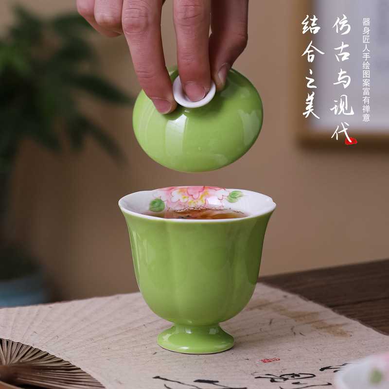 新款直销旅行茶具套装便携式户外手绘茶具一壶两杯快客杯随身陶瓷