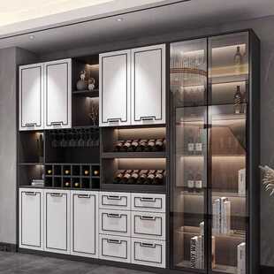 新款直销北京全屋定制现代简约露水河原厂柜体烤漆门板餐边柜橱柜