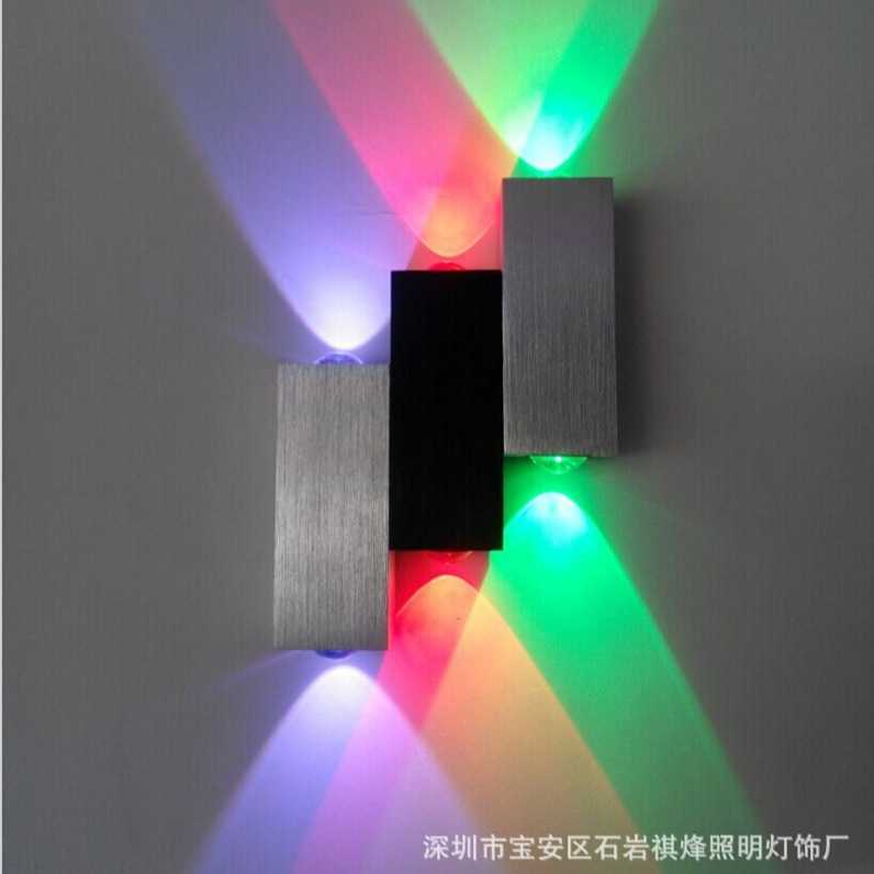 新款直销跨境货源led铝材创意壁灯6w走廊过道背景墙装饰灯酒店ktv