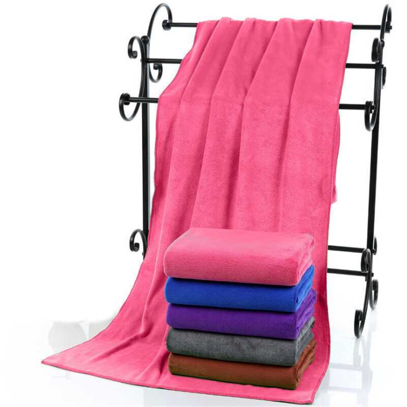 新款直销毛巾厚款超细纤维60*160厚款大号毛巾吸水速干擦车巾浴巾