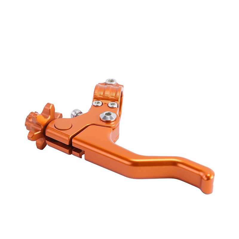 新款直销摩托车越野车改装离合器手拉杆竞技两指离合手柄超短牛角