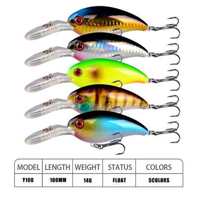 新款直销鱼饵跨境出口Crank硬饵硬鱼饵硬塑料鱼饵硬鱼饵8