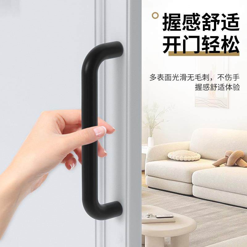 新款直销现代欧式铝合金实心加厚门把手橱柜衣柜门抽屉把手金色太