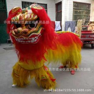 新款直销新款舞狮头道具整套小南狮表演成人儿童单人小狮子幼儿园