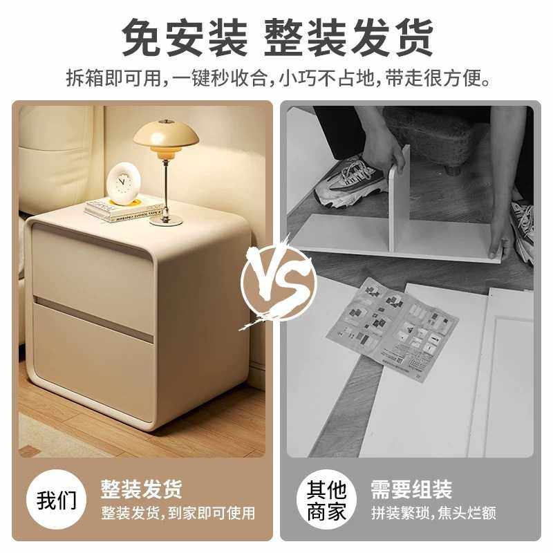 新款直销床头柜2025新款卧室家用实木床边柜简约现代简易奶油风床,住宅家具,床头柜,淘宝优惠券,粉丝福利购,淘宝优惠卷