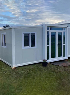 跨境可折叠集装箱移动房住人彩钢集成房屋办公室活动简易房阳光房