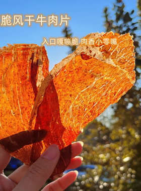 薄脆风干牛肉 嘎嘣酥脆 满口肉香 每罐100克 优质蛋白美味高含铁