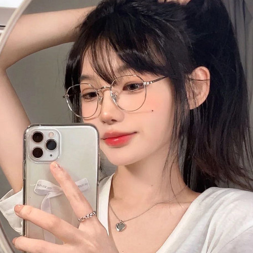 jennie同款金丝眼镜韩版可配近视