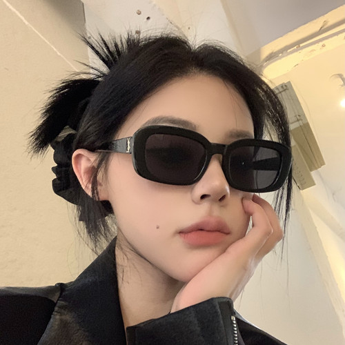 方框墨镜女款黑色高级感防紫外线
