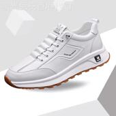 防滑休闲皮鞋 欧美设计师 真皮运动小白鞋 男时尚 精品 高端大气