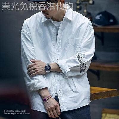 MADNESS MDNS WRUEI SHIRT余文乐长袖衬衫男外套潮牌休闲百搭衬衣