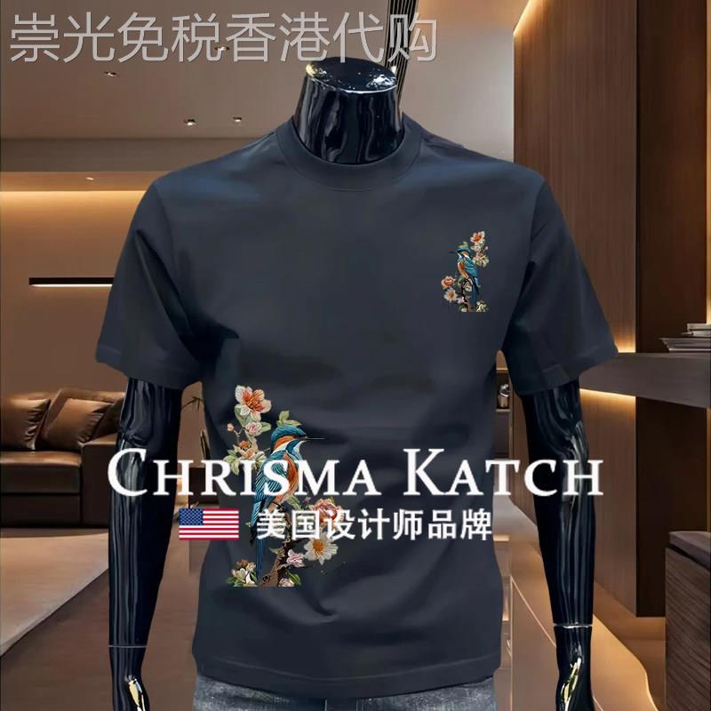 出口美国Chrisma Katch~国潮重磅纯棉短袖T恤男士2026夏季新款
