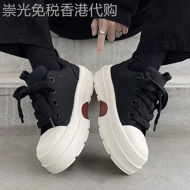 港风小众潮牌!TROR DIVE!新款时尚厚底休闲鞋男气质百搭板鞋增高