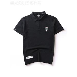 香港IT代购潮牌刺绣七龙珠港风纯棉休闲翻领短袖POLO衫