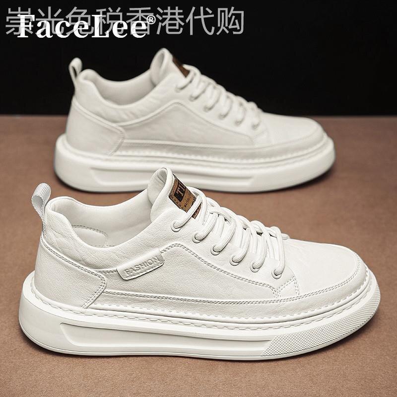 FaceLee日本设计师联名款男鞋2026新款百搭休闲皮鞋韩版鞋带厚底