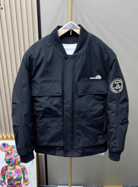 Madness Mdns Clot秋冬新款羽绒棉服男棒球领薄棉外套休闲夹克男