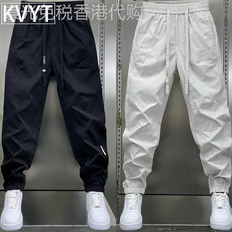 高端男士速干裤夏季户外束脚运动裤2026新款男裤时尚百搭宽松长裤