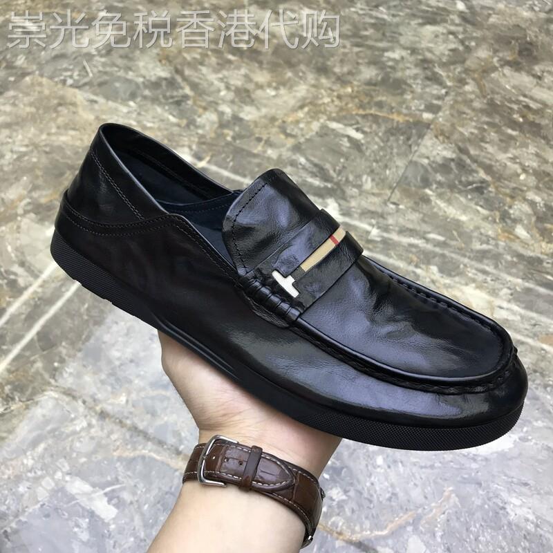 高端真皮男鞋2026春夏软底透气一脚蹬豆豆鞋百搭懒人皮鞋轻便简约