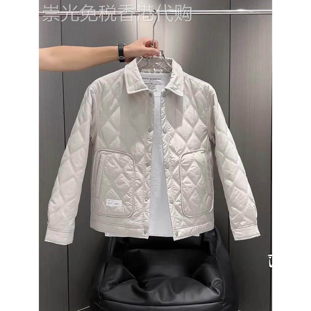 高端轻薄棉服夹克外套男士2025新款秋冬季高级感痞帅保暖上衣男款