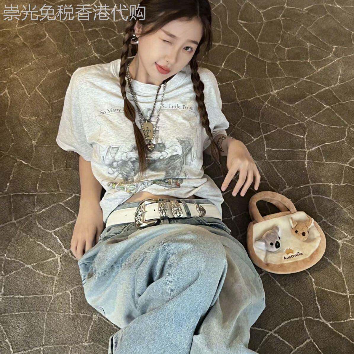 于舒心同款K2Y千禧年式女士白腰带2025新款皮带女士装饰搭配裙装