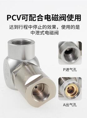 诱导止回阀c气动快插逆止阀PCV08空气PCV06 PCV10F气控单向阀PCV1